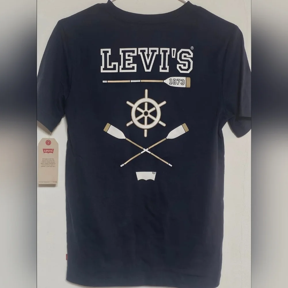 Levi's Men's Navy Blue T-Shirt - Picture 2 of 3